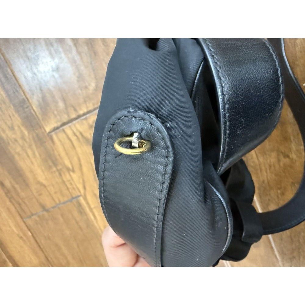 THE ROW Belt Bag Fanny Black Nylon Leather Trimmed Zipper Quiet Luxury Designer - Picture 8 of 15